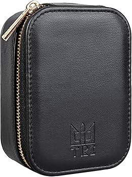 Amazon.com: TRI PU Leather Earphone Case, Rectangular Portable